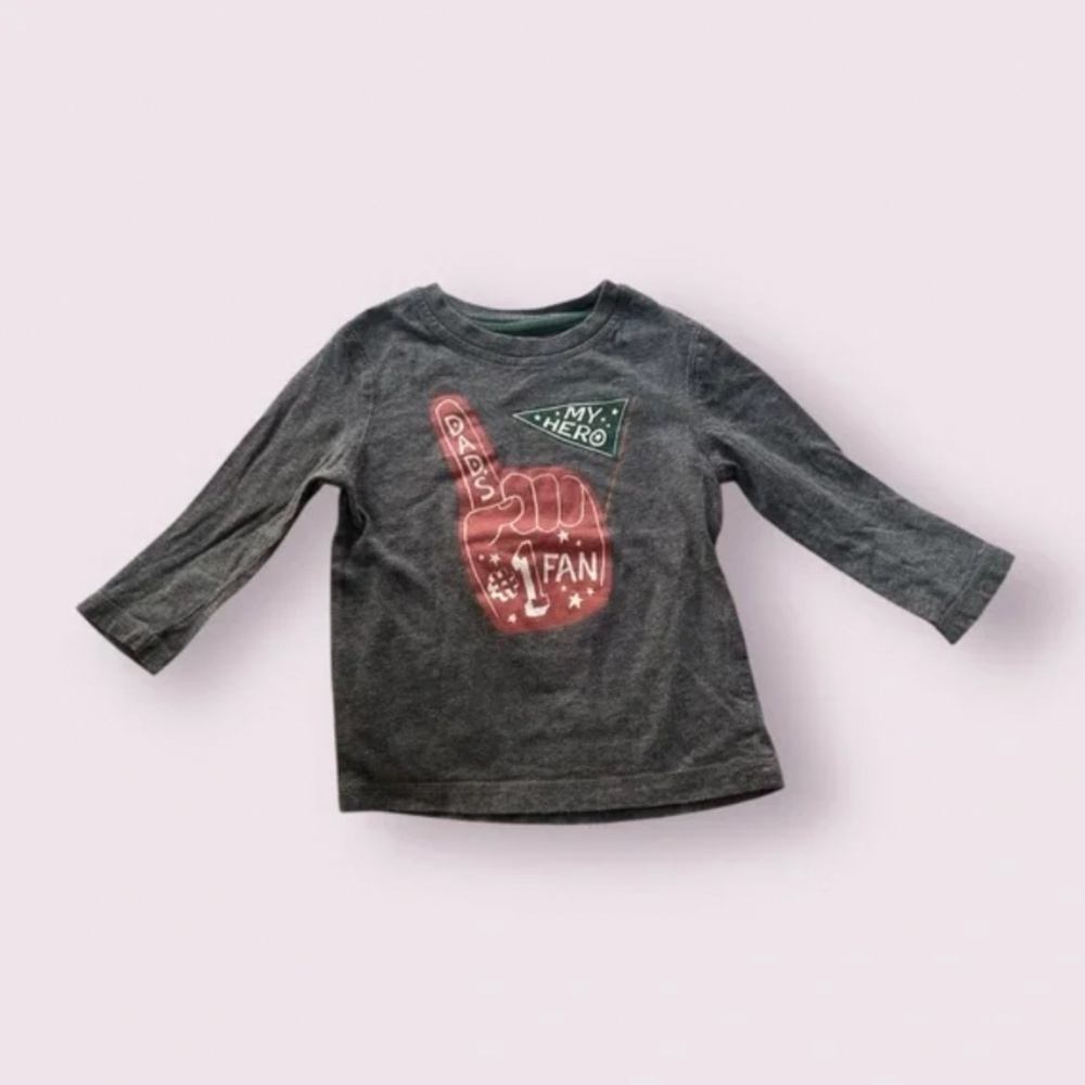 George Baby Grey Long Sleeve Shirt